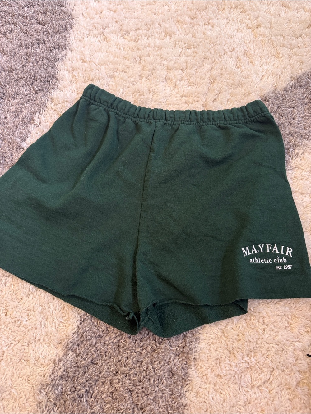 Mayfair Athletic Club Women's Forest Green Athletic Shorts